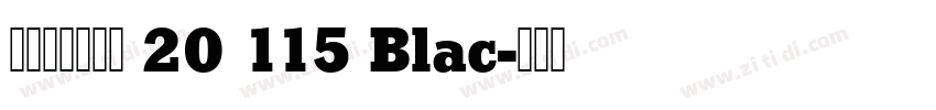 阿里巴巴晋思体 20 115 Blac字体转换